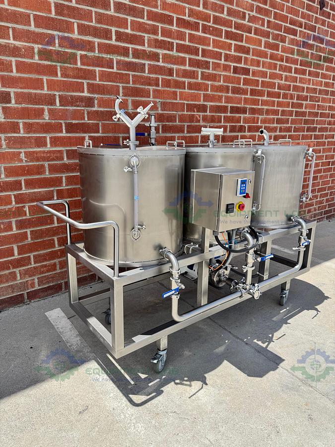 Used Stainless Steel 3 Stage Tank Transfer System w/ 1 HP Pump, VFD