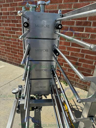 Used Millipore  Stainless Steel Pellicon 2 Cassette Filter Holder Stack of 8