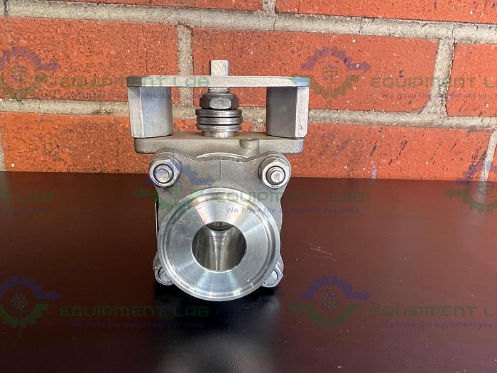 Used PBM  S1HLE5X-D---34 Stainless Steel Ball Valve w/ 1" Sanitary Fitting