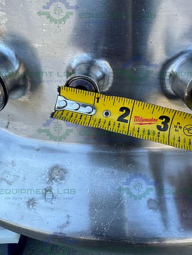 Used Precision Stainless 500 Liter Stainless Steel Jacketed Reactor w/ 0.5 HP Mixer