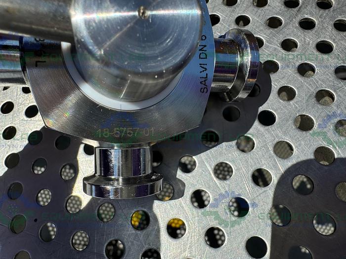 Used GE Healthcare Salvi DN6 975 4-way 316 Valve 18-5757-01 w/1/4" Sanitary Fitting