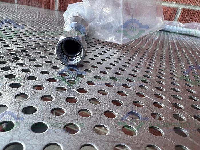 Stainless Steel Flexible Hose 72" w/ 1" Female to 1/2" Male Threaded Fitting