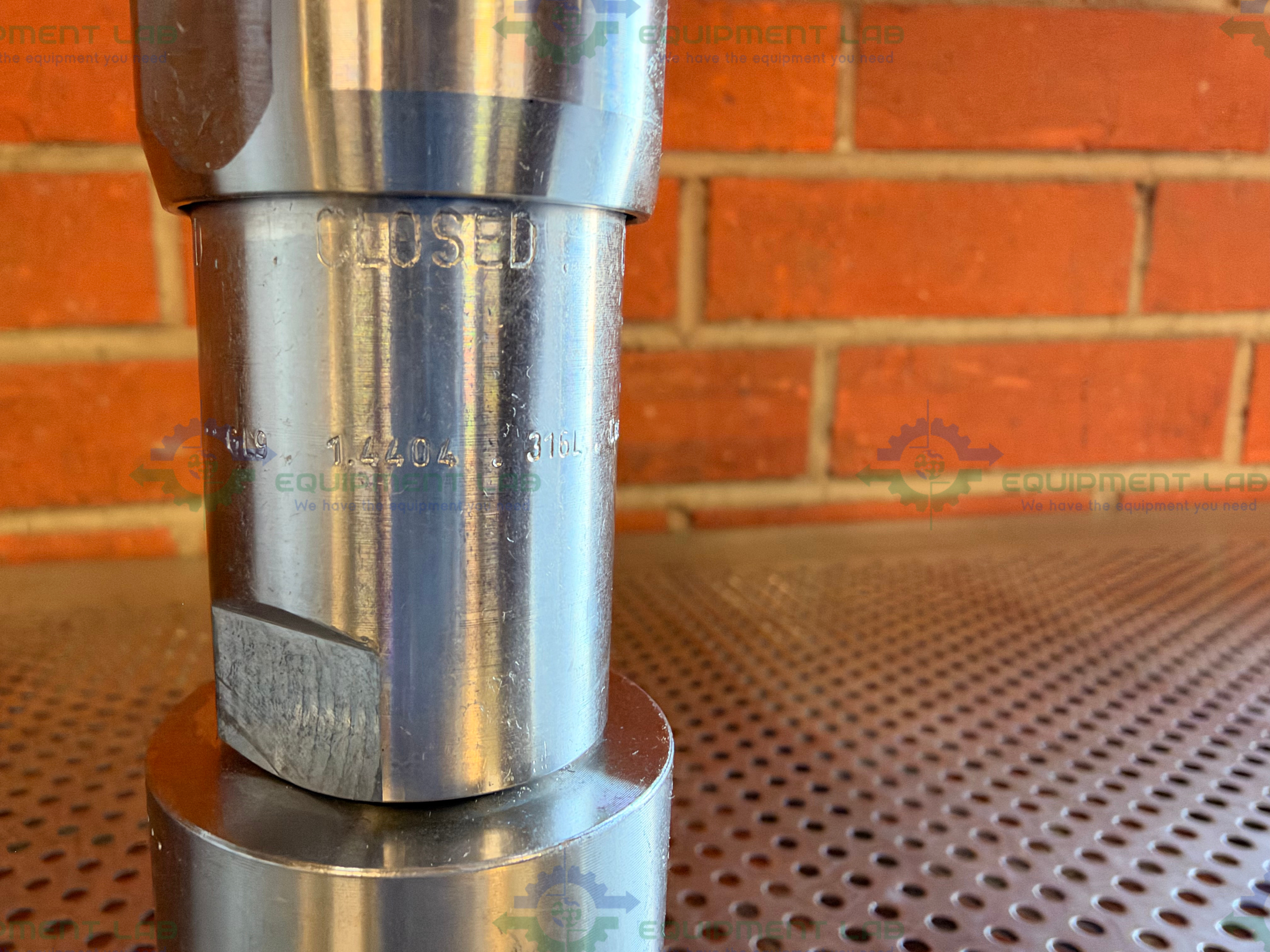 Used Leser 4814.7684 Spring Loaded Sanitary Safety Relief Valve w/1" Sanitary Fitting
