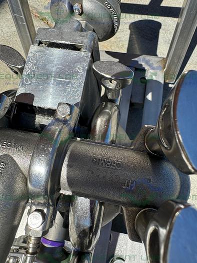 Used Wilden  HT 68004 Stainless Steel Double Diaphragm Pump w/ Cart