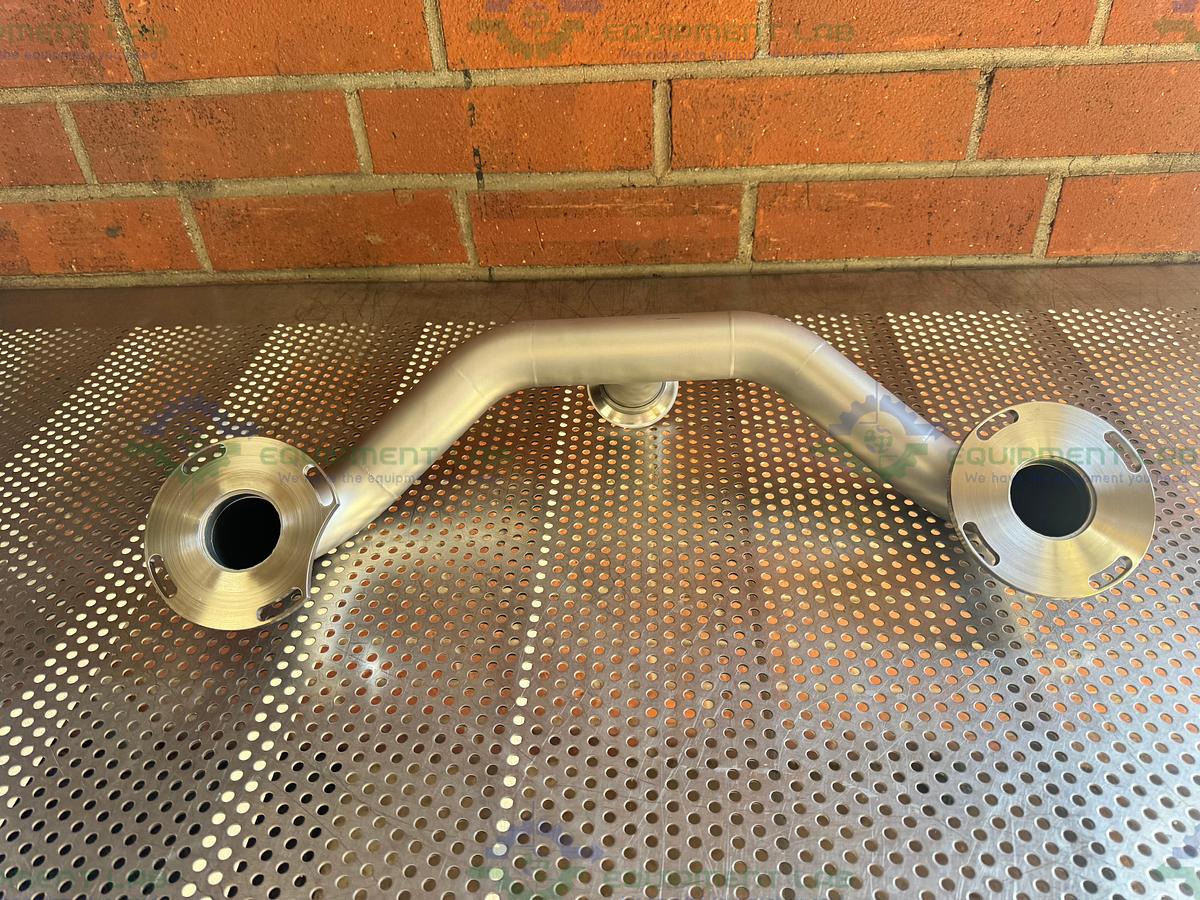 Used Stainless Steel Vacuum Pipe with 5" Flange to KF50