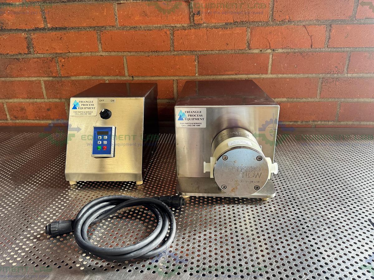 Used Triangle Process Quattroflow Q1200SU Quaternary Diaphragm Pump w/ 1/2 HP Motor