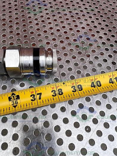 Used Sani Tech 38" GR-FDA Hose w/ Swagelok Quick Connect Stainless Steel Fitting