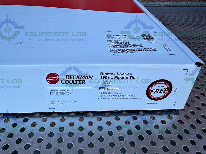 Beckman  B85936 Biomek i-Series Pipette Tips 190µL Sterile Filtered Wide Bore
