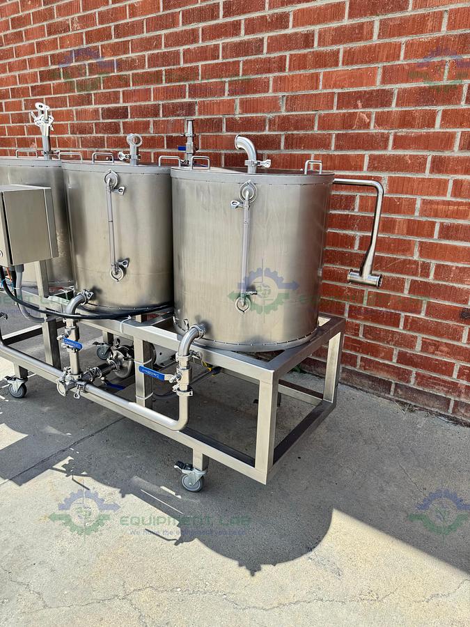 Used Stainless Steel 3 Stage Tank Transfer System w/ 1 HP Pump, VFD
