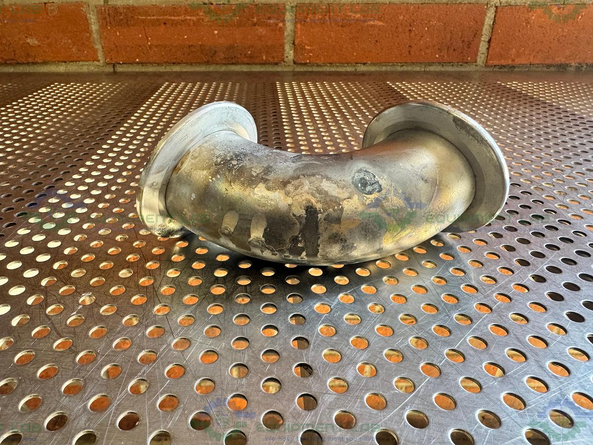 Used Stainless Steel KF 50 Elbow Nipple Vacuum Fitting