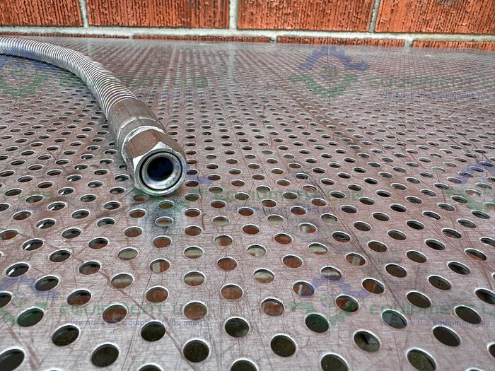 Used Unbranded  Stainless Steel Flexible Hose 48" w/ 3/4" Female to Female Fitting