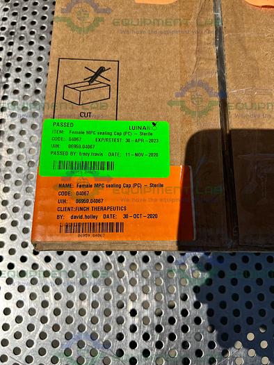 Used Box of 4 - Sartorius Stedim  FBP101949 Female MPC Sealing Cap (PC)