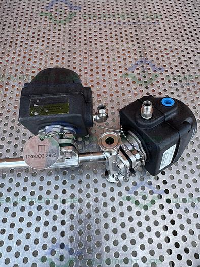 Used Lot of 2- ITT Pure Flo .5-316L- RA20MAX Diaphragm Valve  w/1/2" Sanitary Fitting