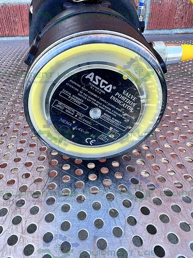 Used ITT Pure-Flo A216 Diaphragm Stainless Steel Valve 1.5" w/ ASCO Valve Positioner