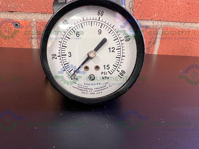 Used Fairchild 10222 Pneumatic Precision Regulator 500 PSIG w/ CPI 0-15 PSI Gauge