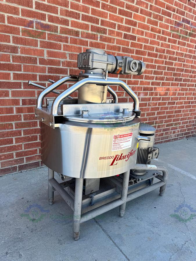Breddo Likwifier Unused Jacketed 25 Gallon w/ Scrape Agitation mfg 2006