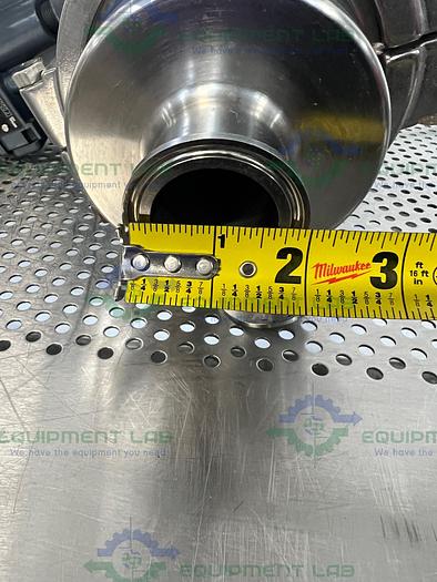 Used Fisher Baumann 84161SA Sanitary Control Valve CV17 w/ Fisher Valve Positioner