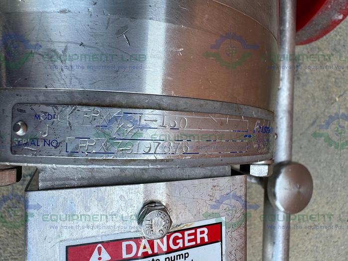 Used Fristam FPX731-160 Centrifugal Pump w/Stainless 1 1/2 HP Motor, 480V, Controller