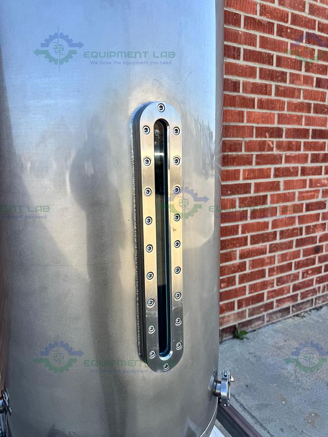 Used Unknown Brand 300 Liter Mixing Tank w/ Lenze 3 Phase Motor, Impeller