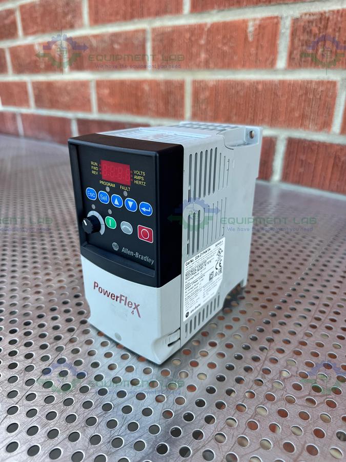 Used Allen Bradley Powerflex 4 22A-D1P4N104  Series A AC Drive 0.5 HP