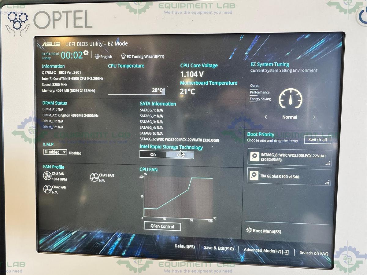 Used Optel Portable Manual Packing Station w/ Sato CL6NX Thermal Printer, Scanner