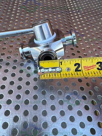 Used GE Healthcare Salvi  DN10 1220 4-way 316 Valve 18-1012-57 w/3/4" Sanitary Fitting