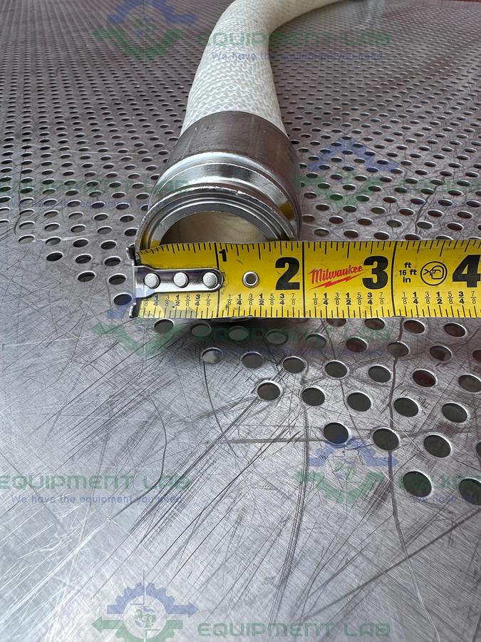 Used Unbranded 36" Flexible Silicone Hose w/ 1 1/2" Sanitary Fitting