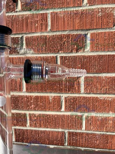 Used Ace Glass  3000 mL Vacuum Trap w/ #25 Threaded, 2 Tubing Adapters