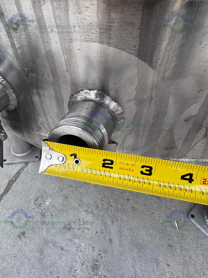 Used Feldmeier 1000 Liter Stainless Steel Jacketed Reactor 50 FV PSI w/ 0.5 HP Motor