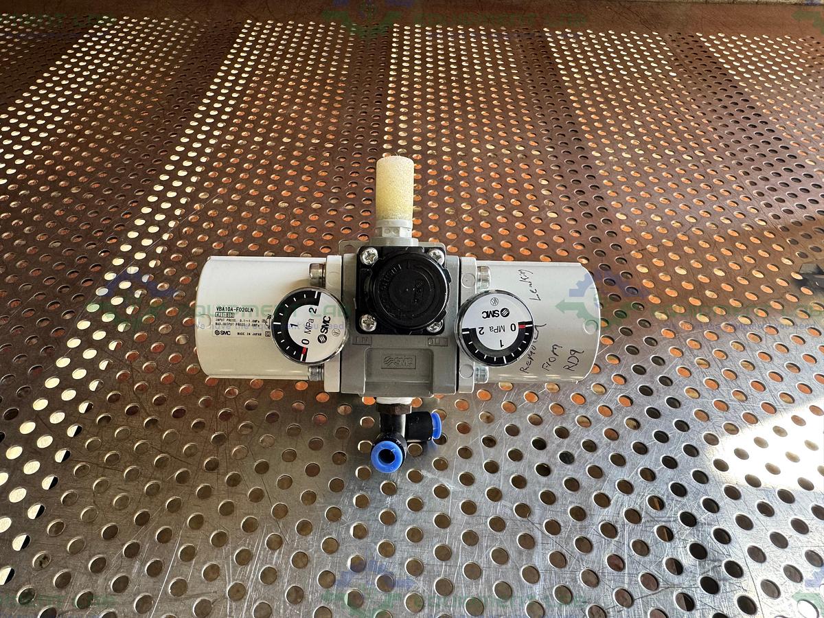 Used SMC VBA10A-F02GLN Booster Regulator  0.1-1.0 MPa
