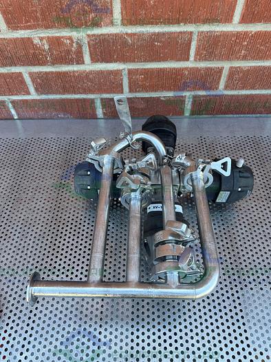 Used 4 ITT Pure Flo Advantage Stainless Steel Diaphragm Valve w/ 1" Sanitary Fitting