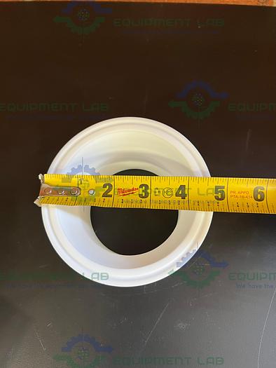 Chemglass CG-1003-B-10 PTFE Adapter 80mm Flange 4" Sanitary