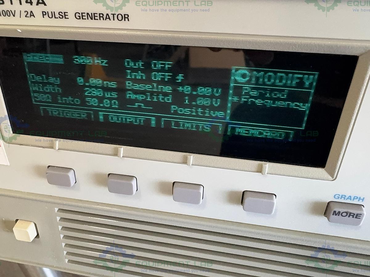 Used HP Hewlett Packard 8114A High Power Pulse Generator 100V / 2A