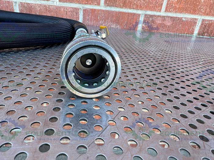 Used Huber Insulated Flexible Chiller Hose 72" w/ Quick Release Fitting, Valve