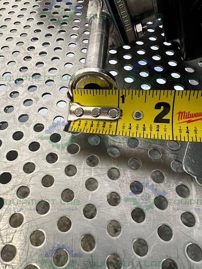 Used 2 ITT Pure-Flo A208 Diaphragm Valves 90PSI w/ 3/4" and 1/2" Sanitary Fittings