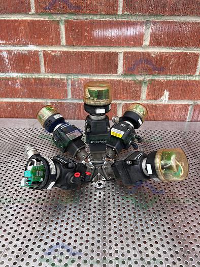 Used 5 ITT Advantage  Stainless Steel Diaphragm Valves w/ Valve Positioner