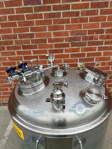 Used Precision Stainless 600 Liter Stainless Steel Jacketed Reactor 45 PSI