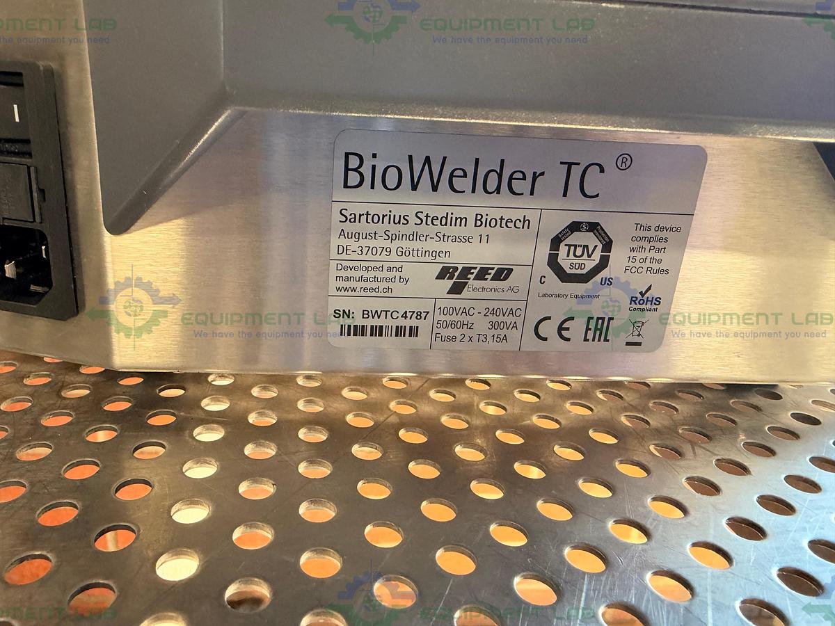 Used Sartorius BioWelder TC Automated Sterile Tube Welding Device, 578 Cycles, Blades