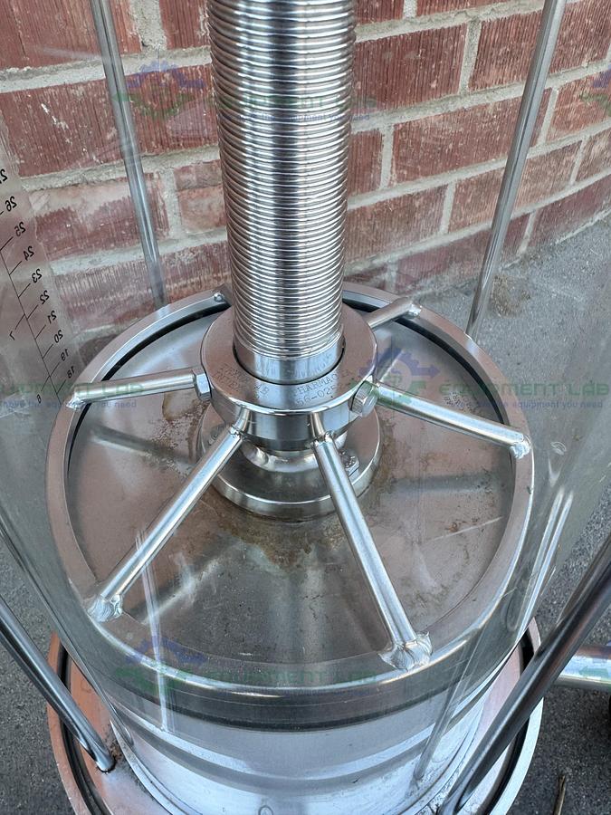Used Cytiva /GE/ Pharmacia BPG 200 / 500 Chromatography Column CHIPPED GLASS