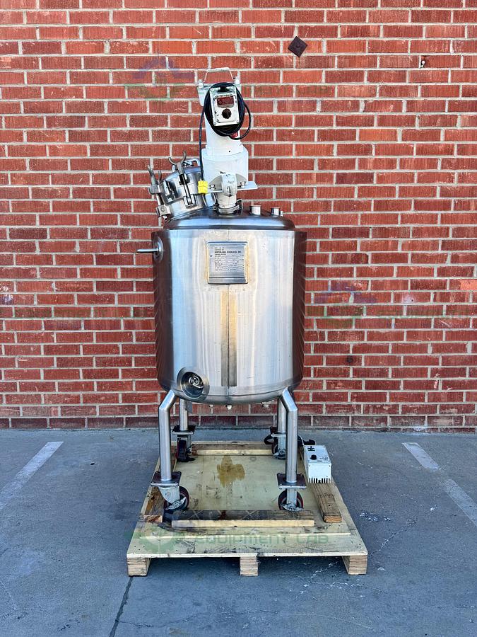 Used Northland 450 L  Jacketed Reactor FV/ 50 PSI  w/ Dual Mixer 3/4 HP, 1/3 HP, VFD