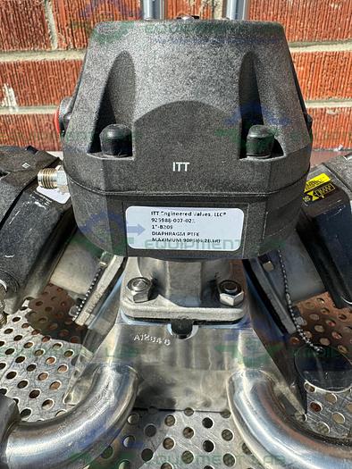 Used 3 ITT Pure Flo Advantage Stainless Steel Diaphragm Valve w/ 1" Sanitary Fittings