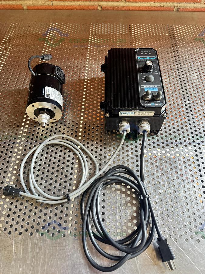 Used Bodine 33A3BEPM Gear Motor 1/12 HP w/KB Electronics KBPC-240D Controller