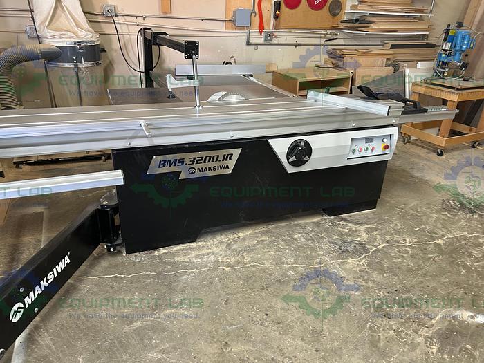 Used Maksiwa  BMS.3200.IP Sliding Panel Saw 5 HP Single Phase, 220V, 315mm Blade