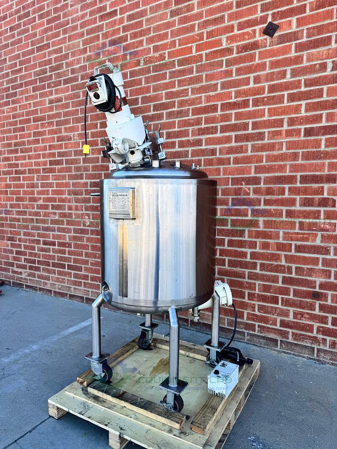 Used Northland 450 L  Jacketed Reactor FV/ 50 PSI  w/ Dual Mixer 3/4 HP, 1/3 HP, VFD