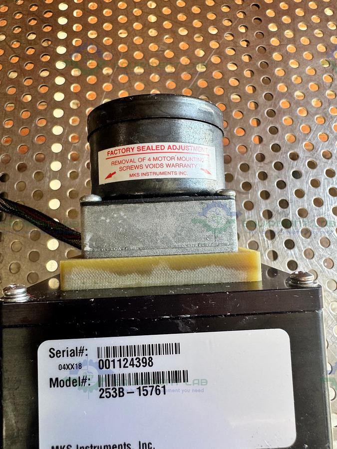 Used MKS 253B-15761 Stainless Steel Exhaust Throttle Valve w/ KF 40 Fitting