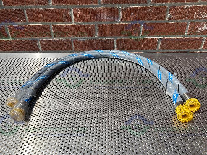 Used Alfa Laval PCS25 ELAFLEX Universal Hose Polypal Clean 60" w/ 1" Sanitary Fitting