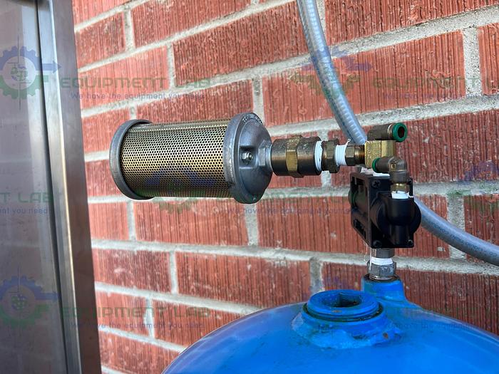 Used Ross M 40 Stainless Steel Single Shaft Mixer w/ Two 40 Gallon Tanks