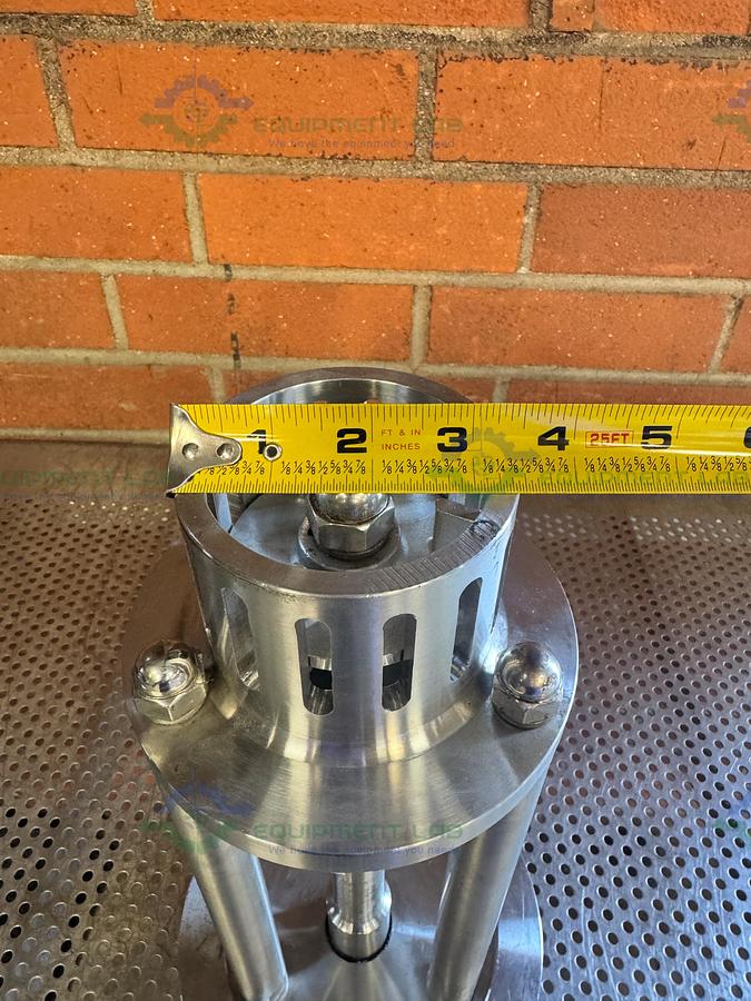Used Stainless Steel High-Shear Mixer Homogenizer Impeller Assembly 3.5" x 15.5" x 8"