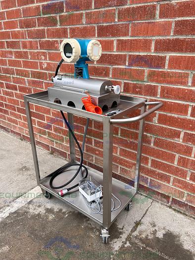 Used Endress + Hauser Promass 83 Mass FlowMeter w/ 1" Sanitary Fitting, Cart