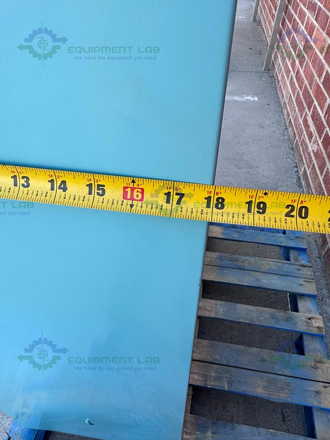 Used JustRite 45 Gallon Acid and Corrosive Storage Cabinet w/ Soft Close Doors, Key